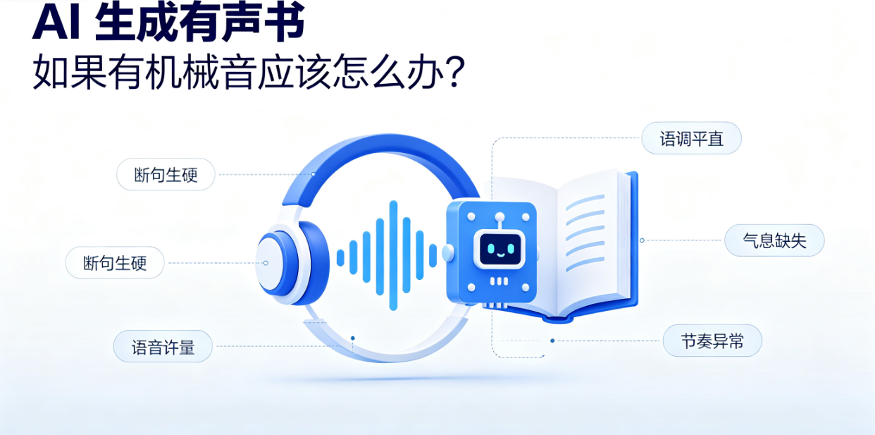 AI有声书有机械音怎么办？这几个技巧让声音更自然