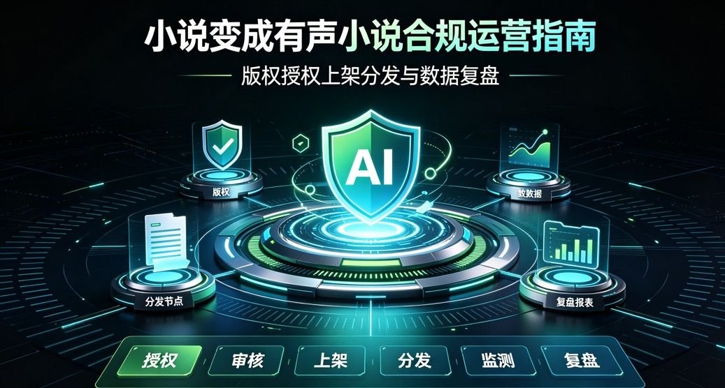 AI将小说转为有声书的合规指南